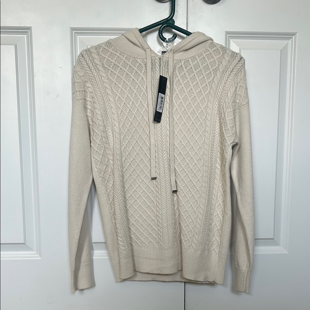 Cyrus Cream Cable Knit Sweater